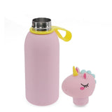 Rex B2B - UK - Children's animal head drinks bottle 350ml - Unicorn