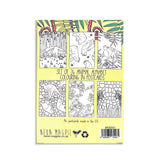 Neon Magpie - Animal Colouring In Postcard Set