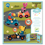 Djeco - Create with Stickers - Cars