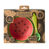 Oli&Carol - Wally the Watermelon Bowl & Spoon Set