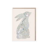 Minibeau - Bunny Greeting Card | Christening Card | Blue New Baby Card