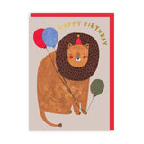Ohh Deer UK + EU - Lions With Balloons Greeting Card