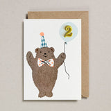 Petra Boase Ltd - Confetti Pets Cards  - Bear - Age 2