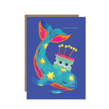 Hutch Cassidy (Greetings Cards and Paper Goods) - 'Whale and Cake' Birthday Greetings Card: Nested/Naked