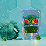 Bare Boutique - Tropical Turtles. 15 Kiwi Scented, Turtle Shaped Bath Pearls
