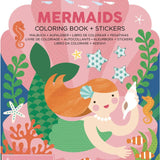 Petit Collage - Coloring Book with Stickers Mermaids (Paperback)