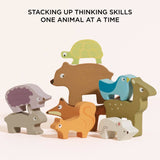 Le Toy Van - Woodland Stacking Forest Animals & Bag