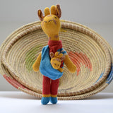 ChunkiChilli - Giraffe Soft Toy in Stripy Top with Sling & Baby Giraffe