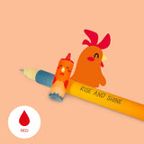 Legami - Set of 4 Erasable Pens On The Farm