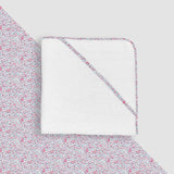 Katz & Mouse - Liberty Trim Hooded Baby Towel - Katie and Millie Pink