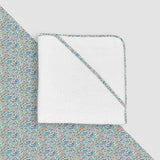 Katz & Mouse - Liberty Trim Hooded Baby Towel  Katie & Millie Yellow/Blue