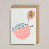Petra Boase Ltd - Confetti Pets Card - Pufferfish - Age 3