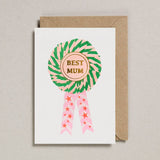 Petra Boase Ltd - Riso Rosette Card - Best Mum