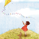 Belle & Boo Ltd - Fly A Kite Postcard