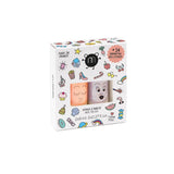 Nailmatic CRACK 2 Pack Nail Polish Duo with Stickers (Flamingo & Polly)