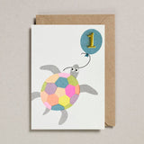 Petra Boase Ltd - Confetti Pets Card  - Turtle - Age 1